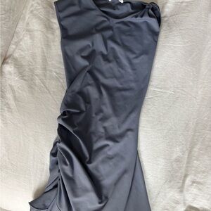 Peppermayo - Sleeveless Ruched Grey Women’s Dress - Size 4